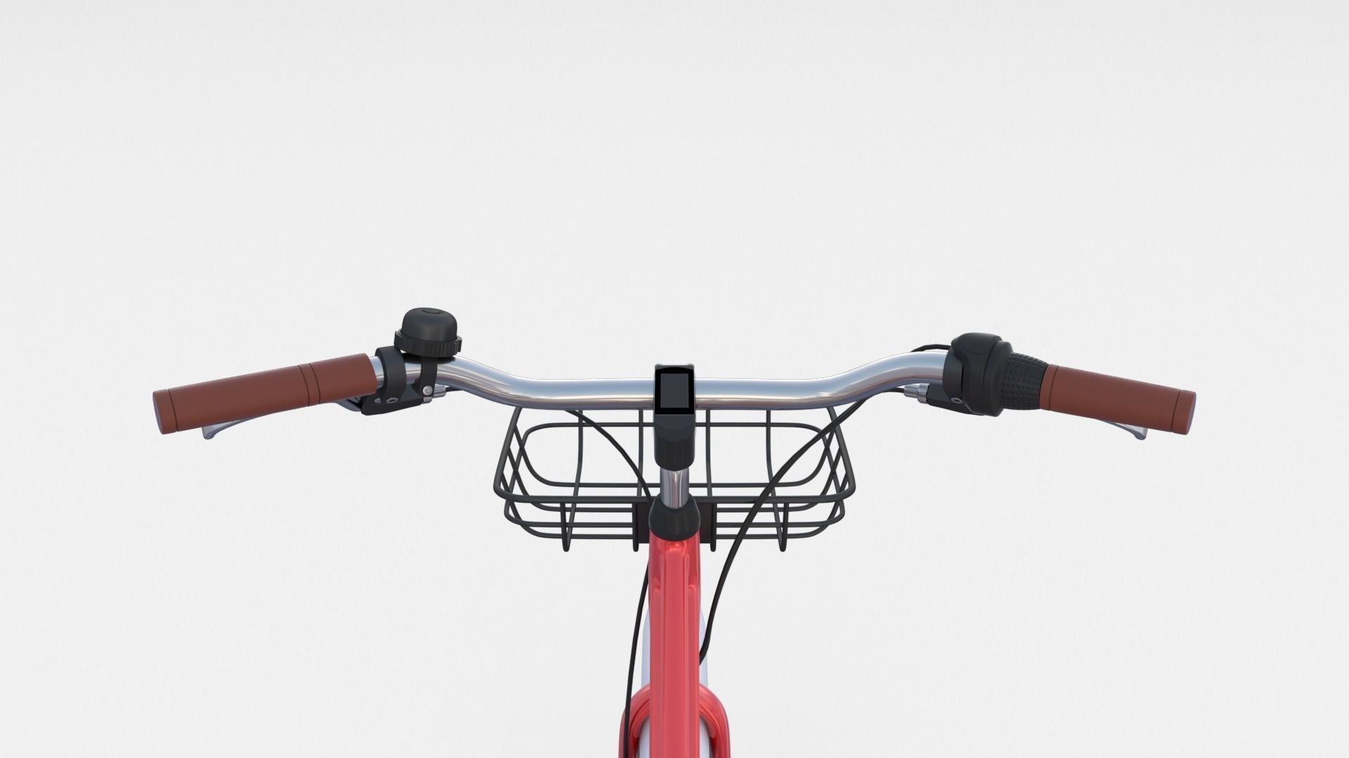 Generic Bicycle Red 3D model_8