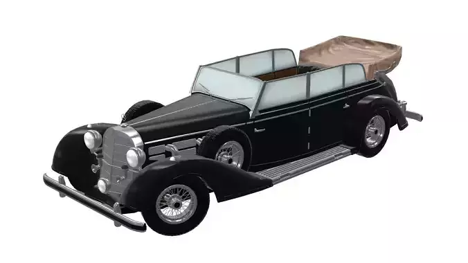 Mercedes 770k Grosser low poly gameready