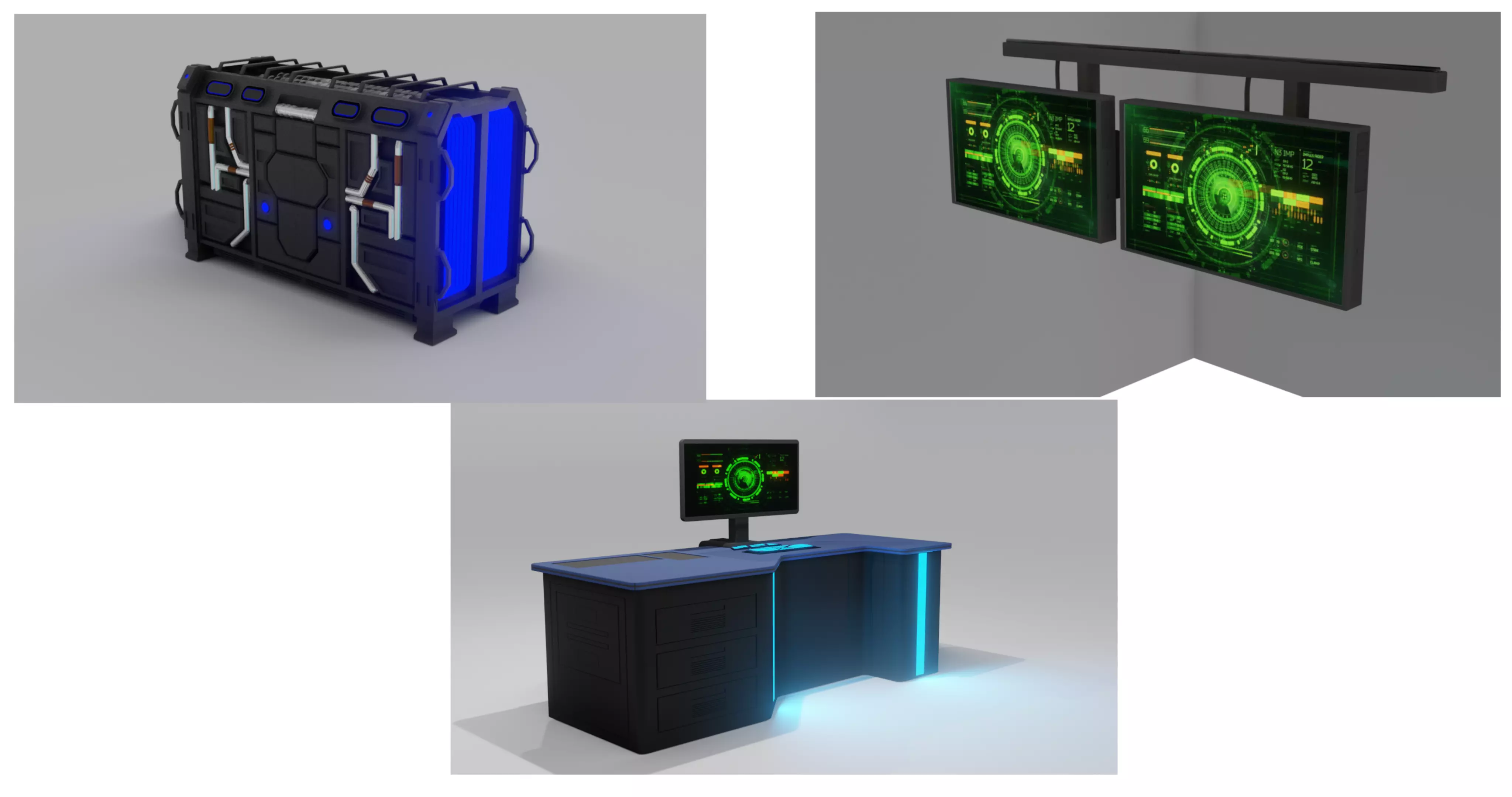 Sci Fi Assets Collections 3D model_0