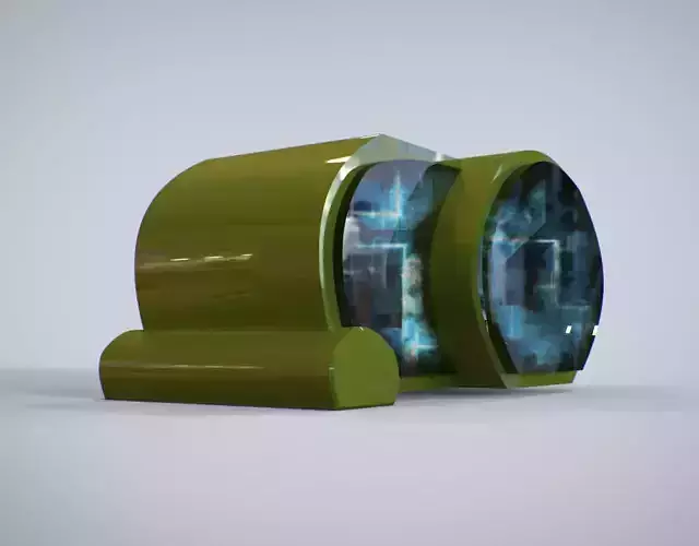 PowerSun futuristic toilet 3D model