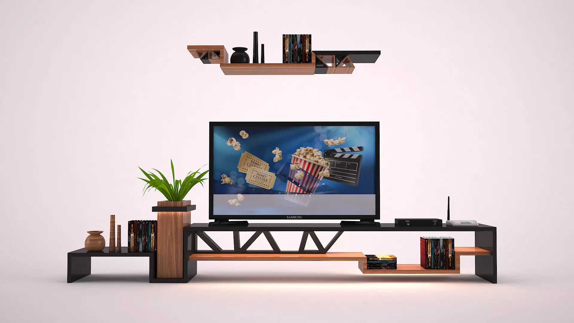 MODERN TV SET 3D model_0