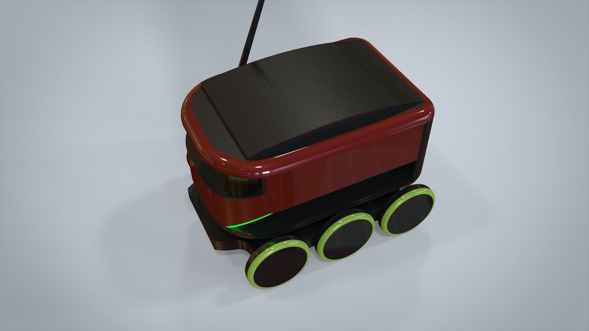 Cytde robot on wheels 3D model_1