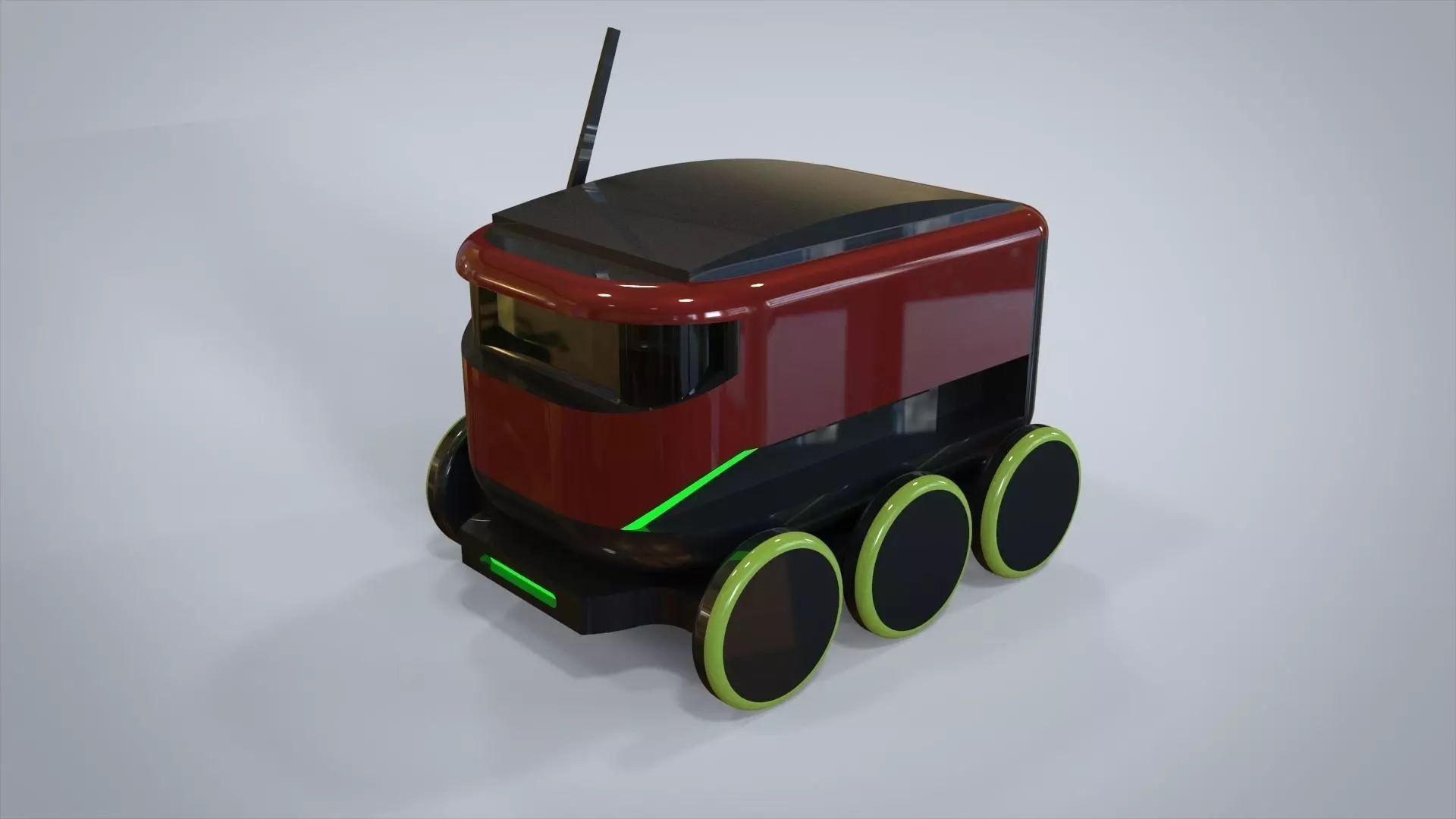 Cytde robot on wheels 3D model_0