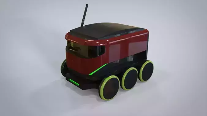Cytde robot on wheels 3D model