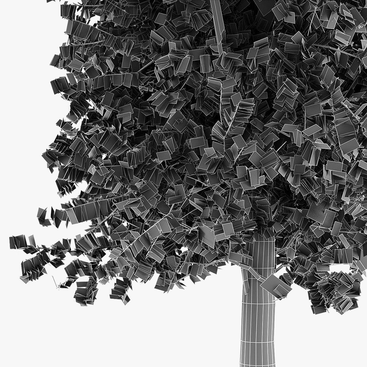 Tree Maple autum garden 3D model_5