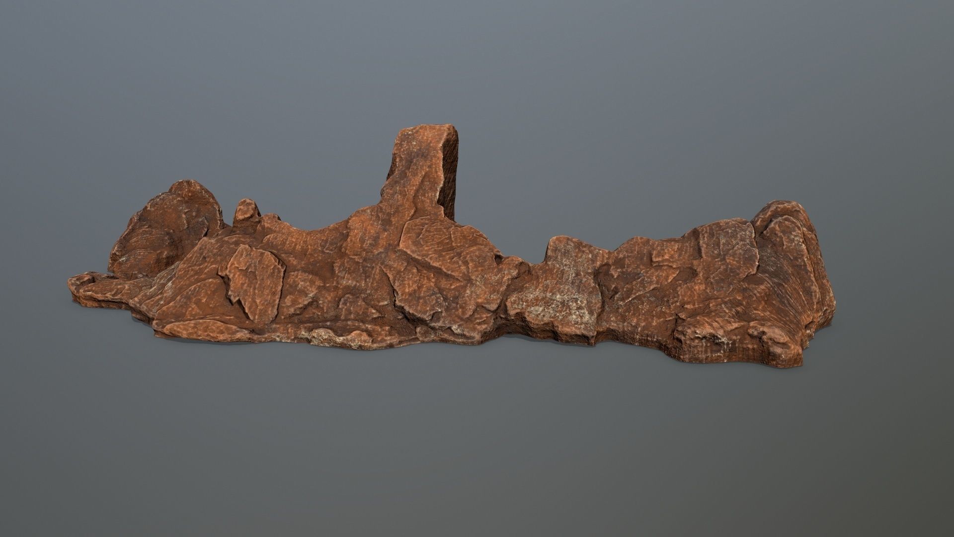 desert rock Low-poly 3D model_6
