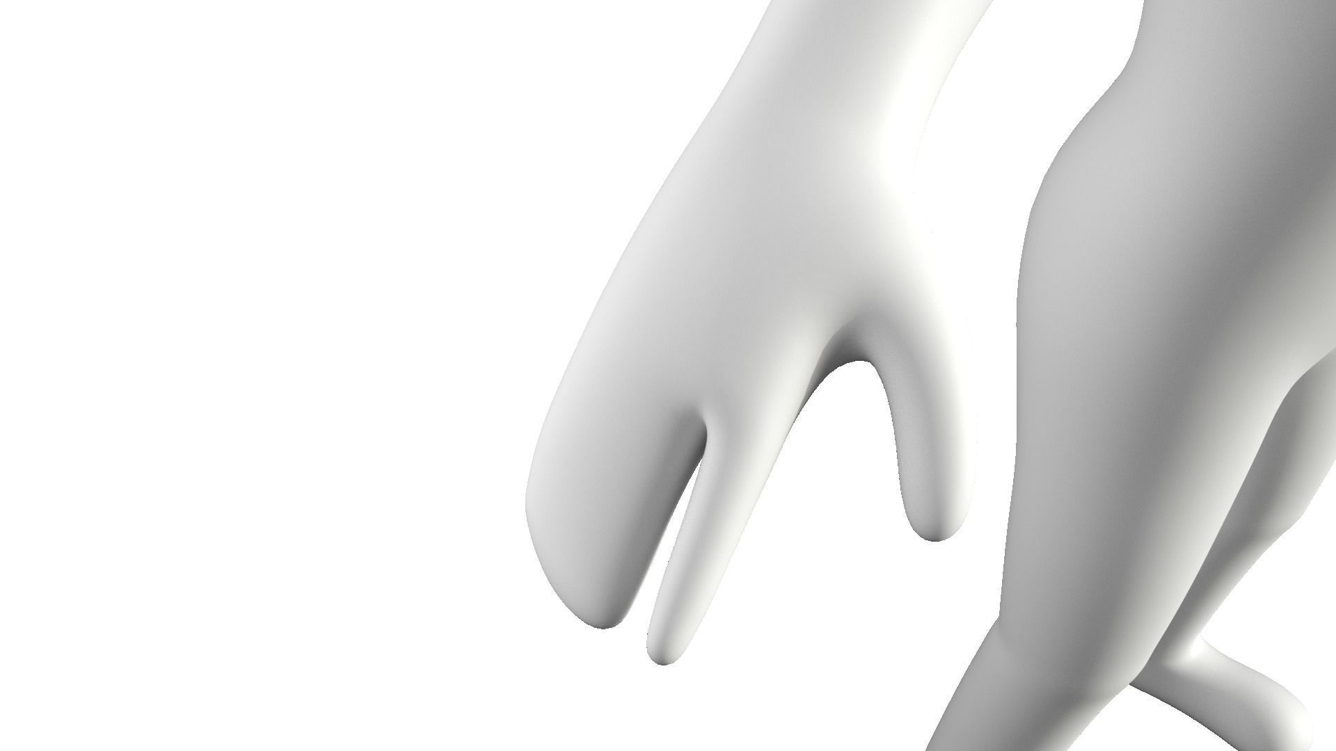 Low poly Stickman rigged Low-poly 3D model_1