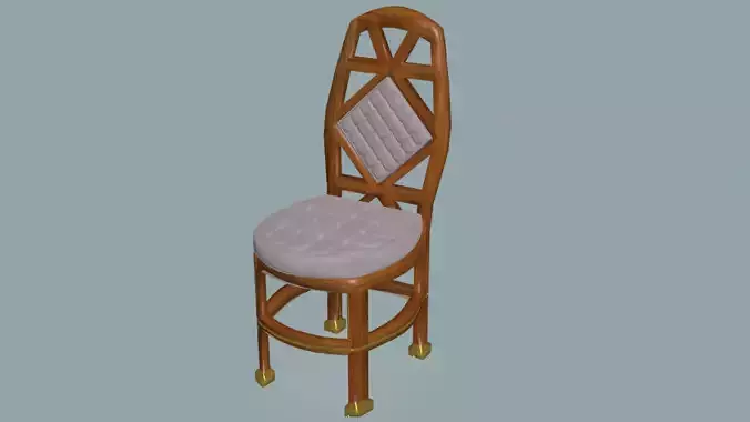 Elegant armless dining chair