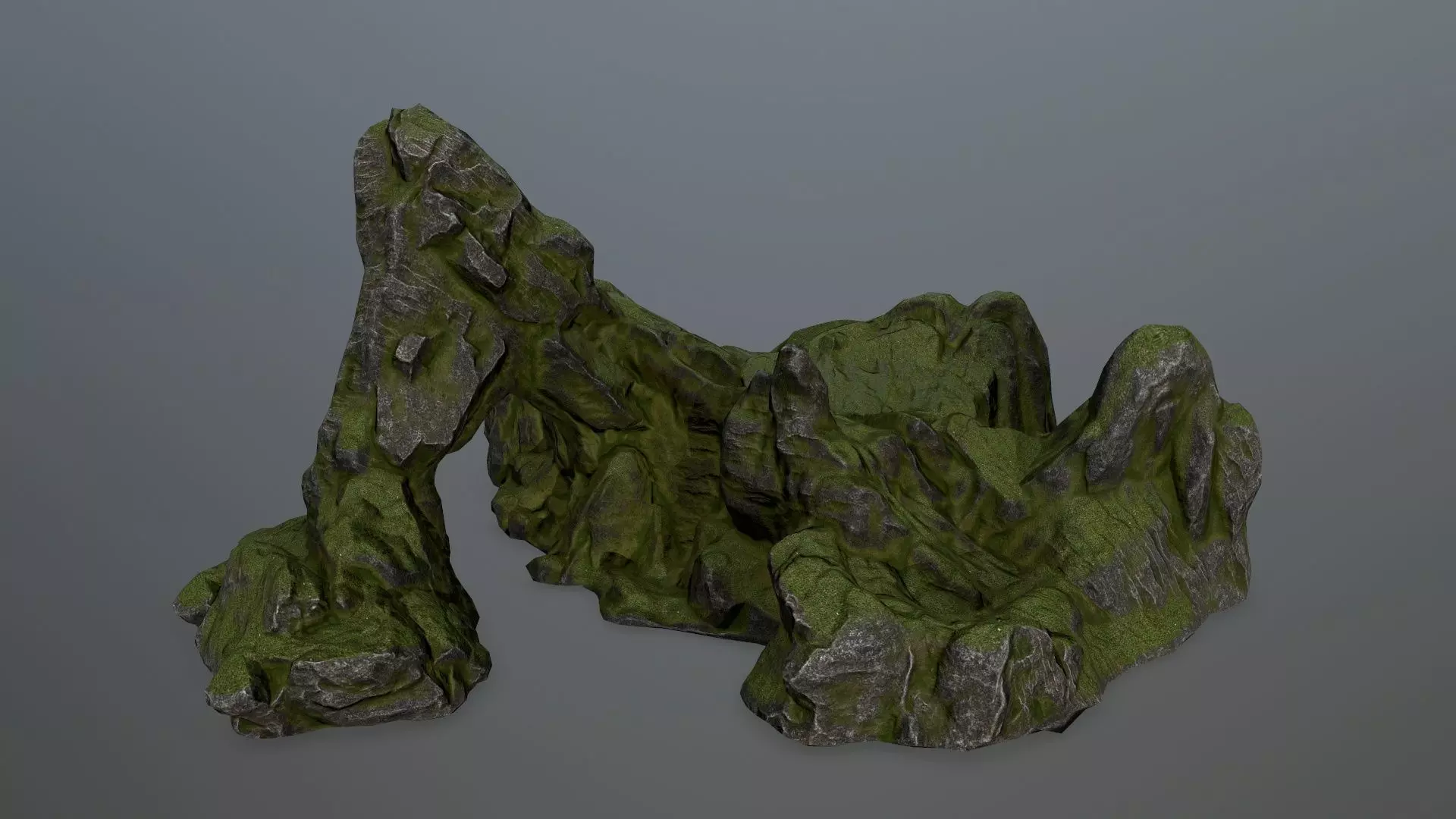rocks rock Low-poly 3D model_0