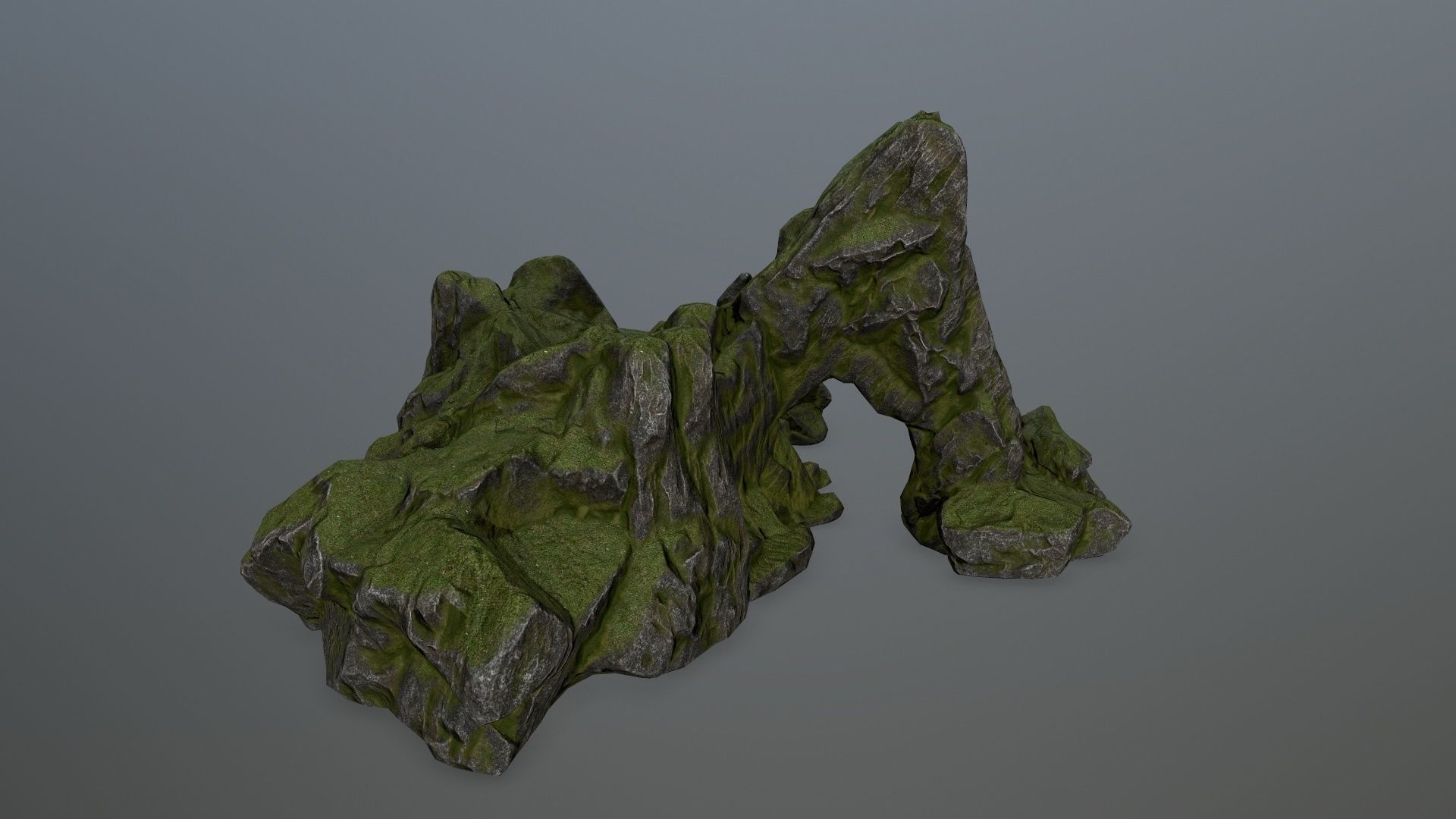 rocks rock Low-poly 3D model_3