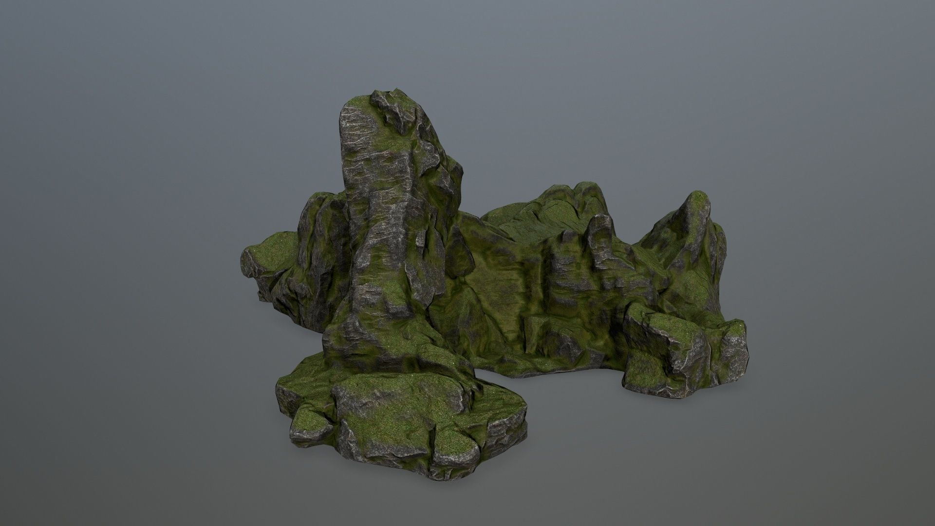 rocks rock Low-poly 3D model_1