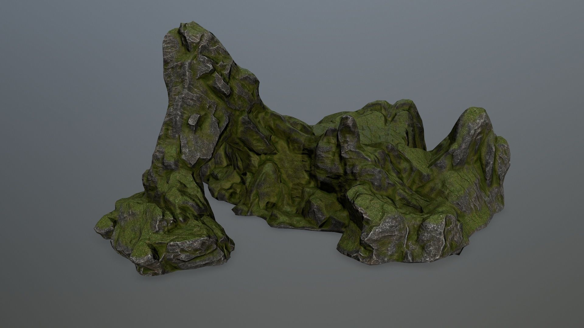 rocks rock Low-poly 3D model_8
