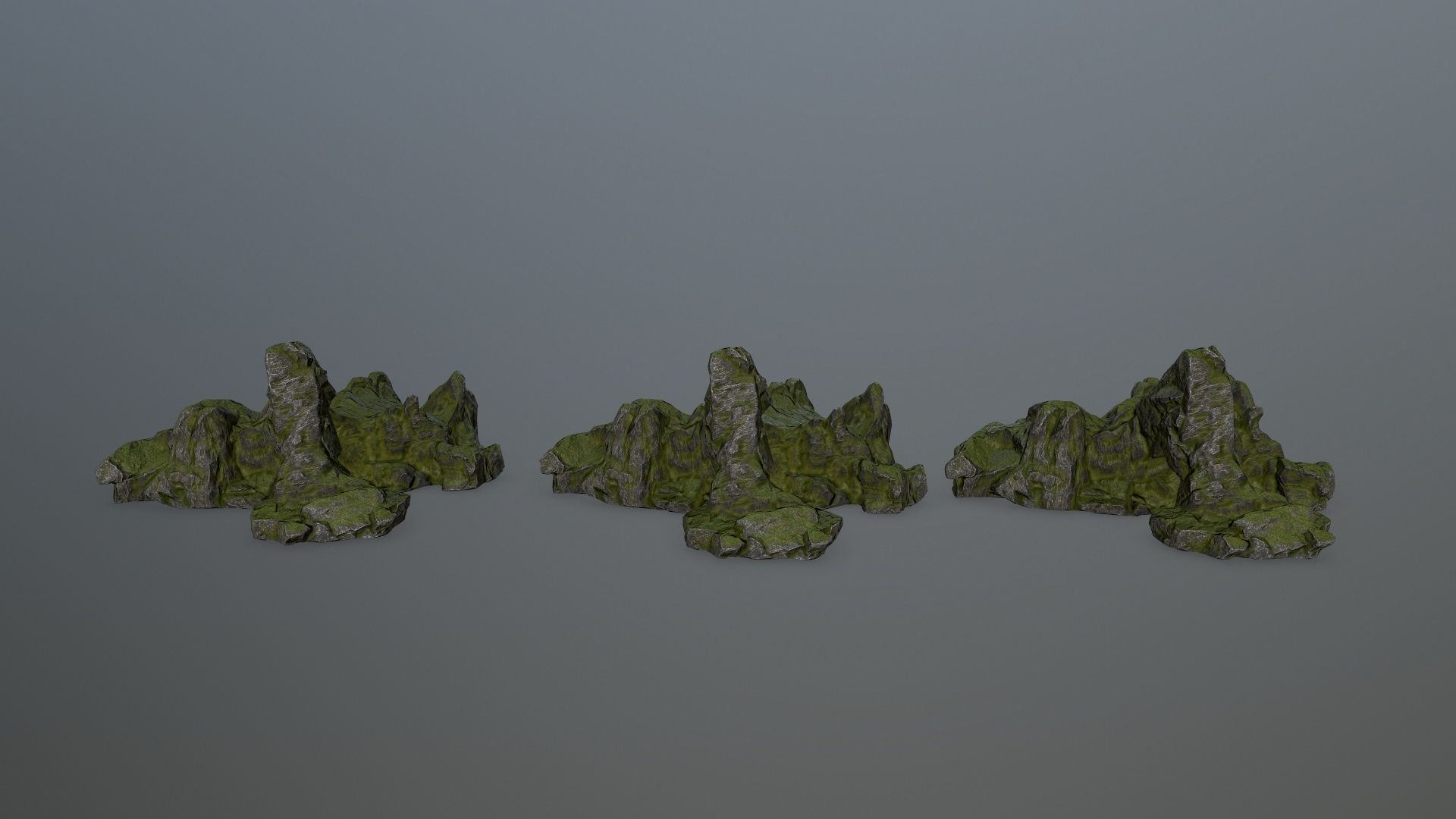 rocks rock Low-poly 3D model_9