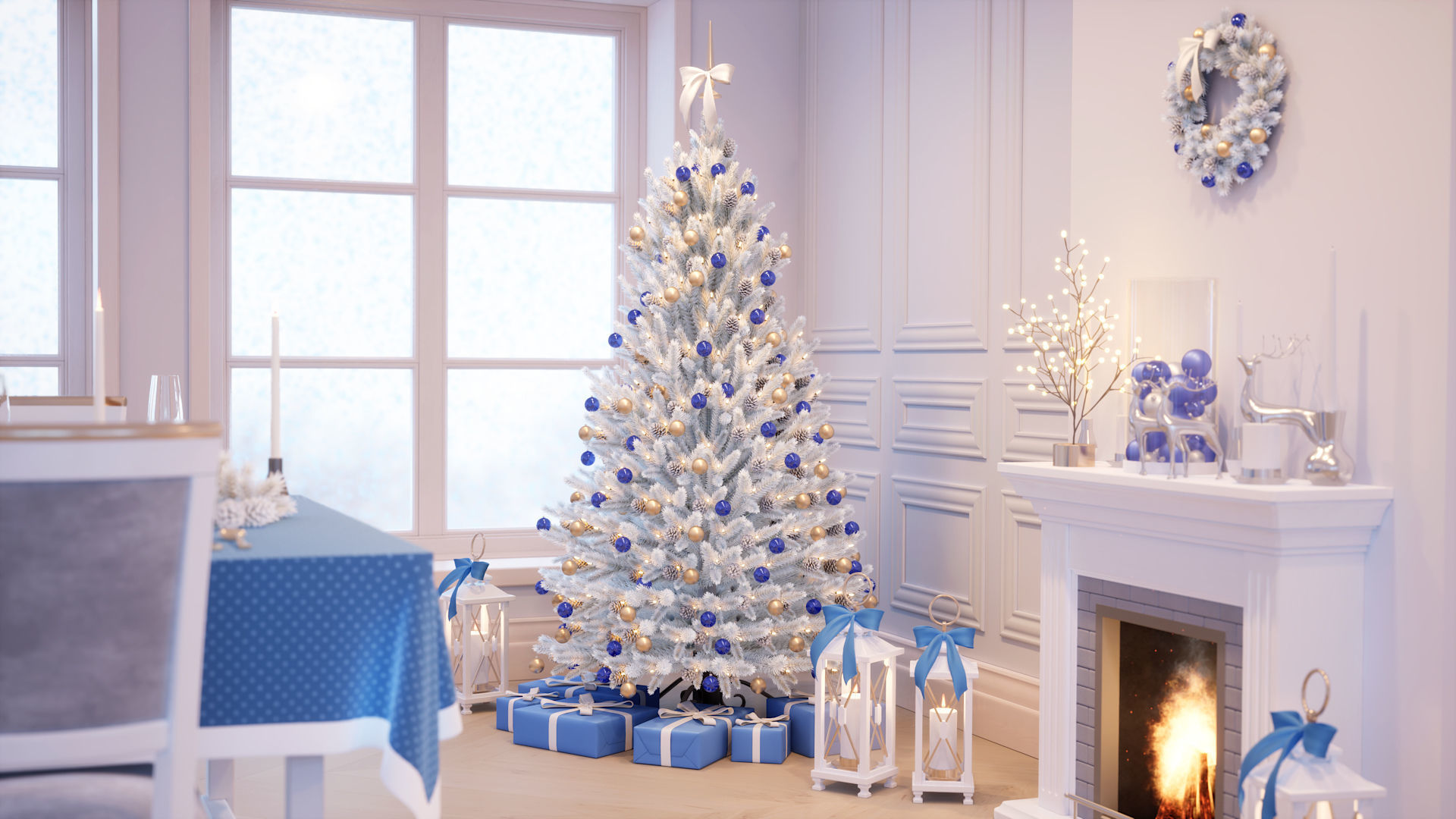 Unreal Engine 4 Christmas Decor Asset Pack Low-poly 3D model_6