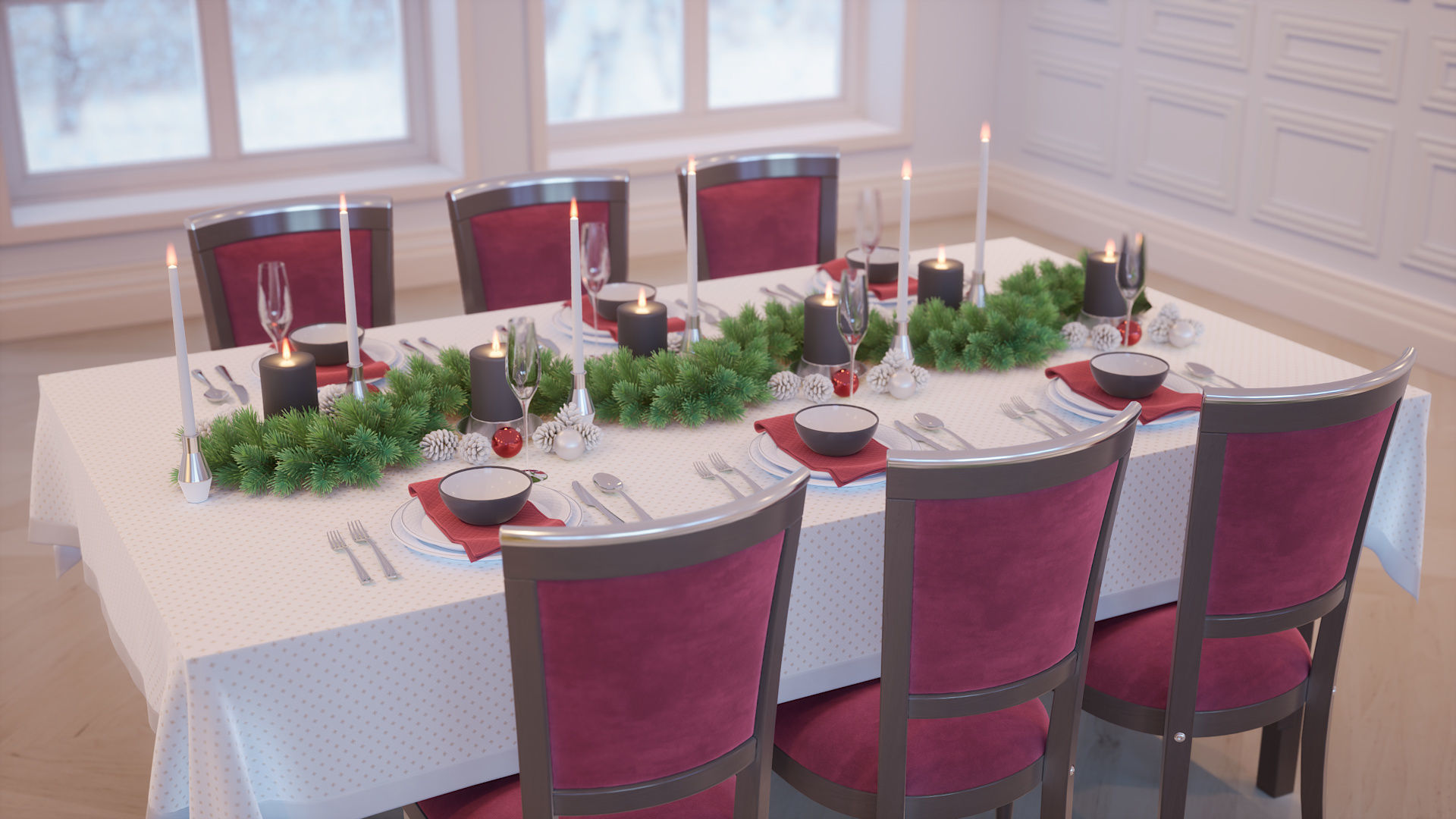 Unreal Engine 4 Christmas Decor Asset Pack Low-poly 3D model_12