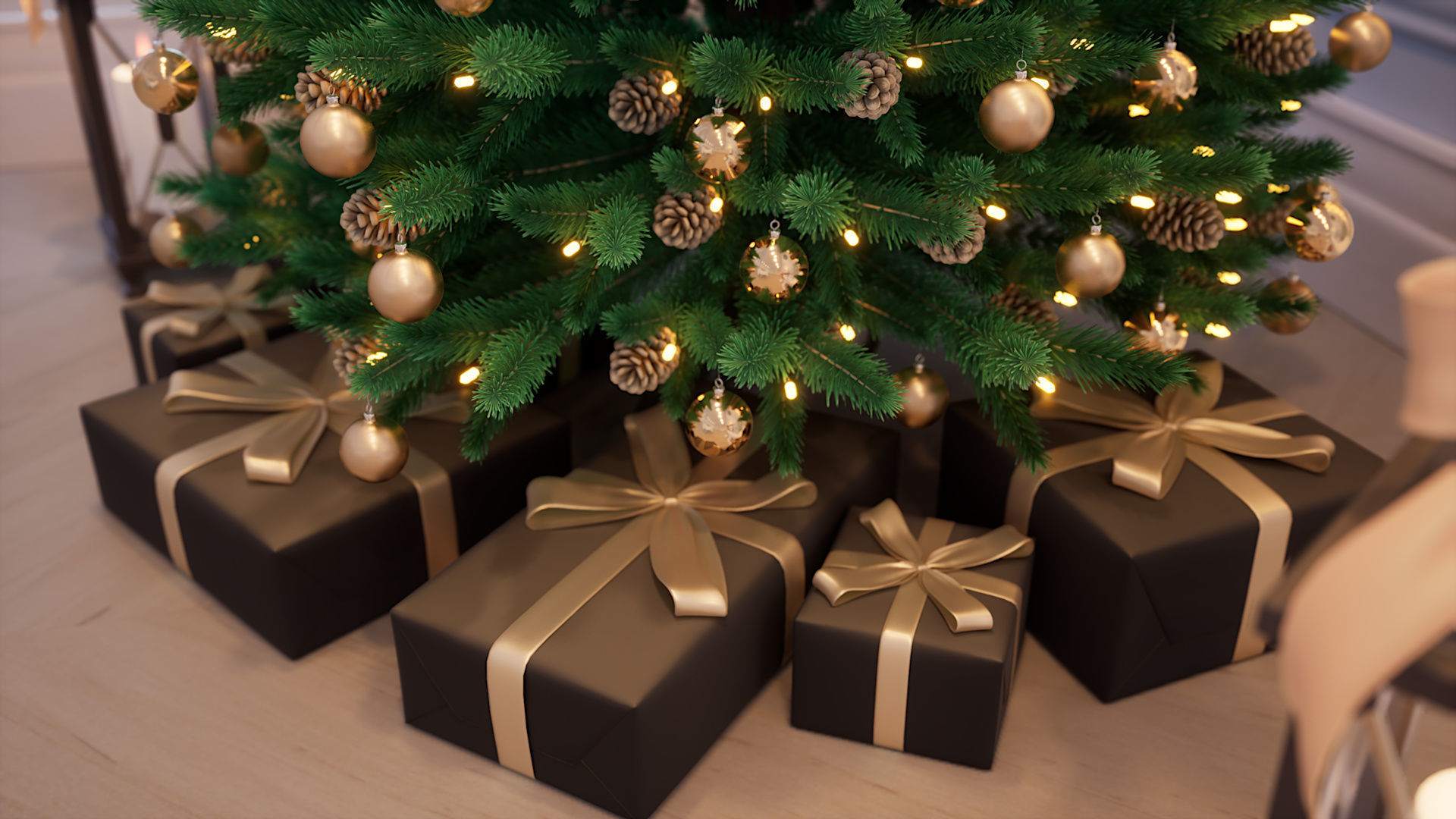 Unreal Engine 4 Christmas Decor Asset Pack Low-poly 3D model_16