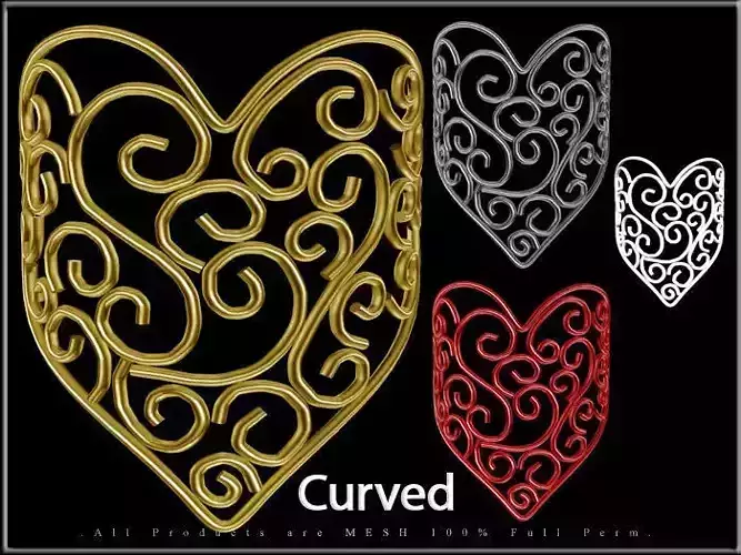 Heart Wire 06 - Curved