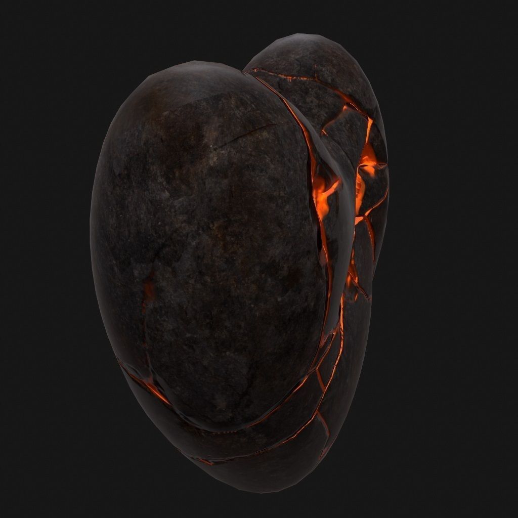 Broken Heart 1 Low-poly 3D model_8