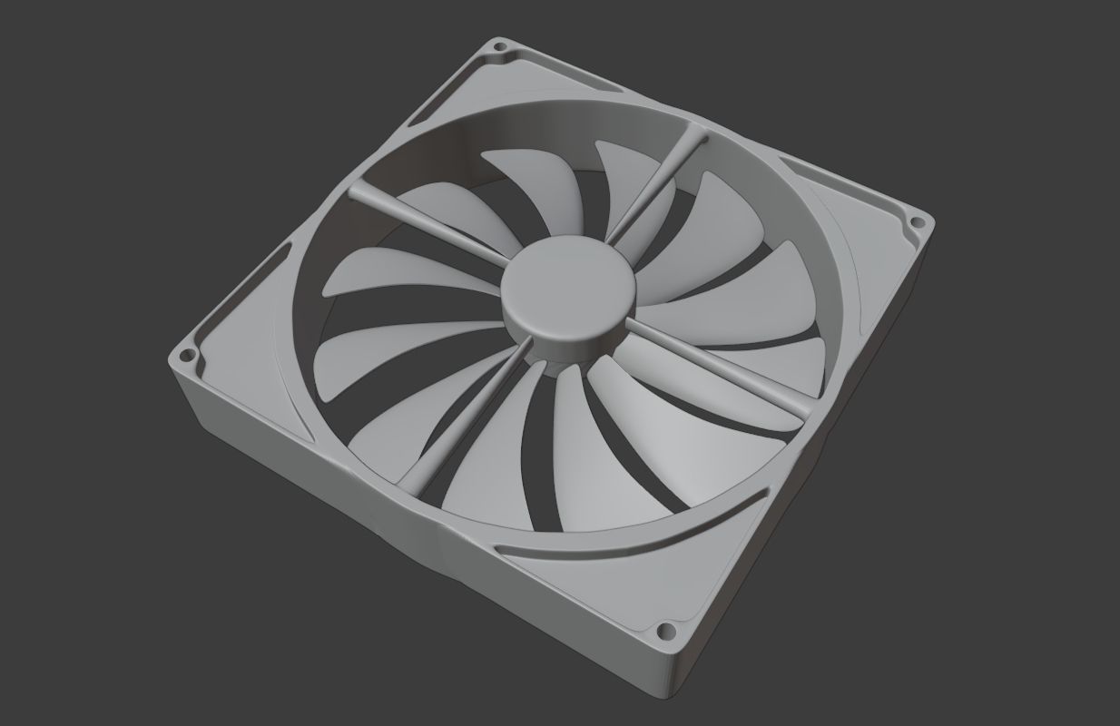 PC Fan 3D model_7