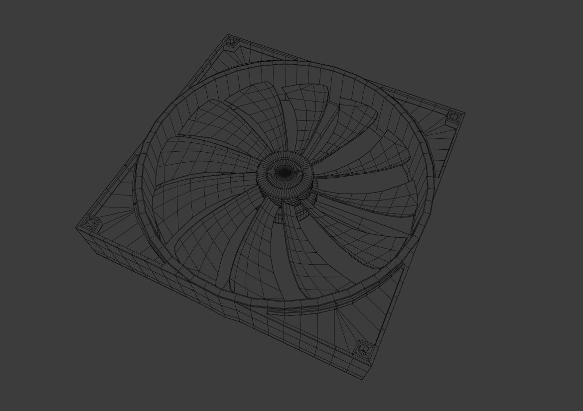 PC Fan 3D model_8