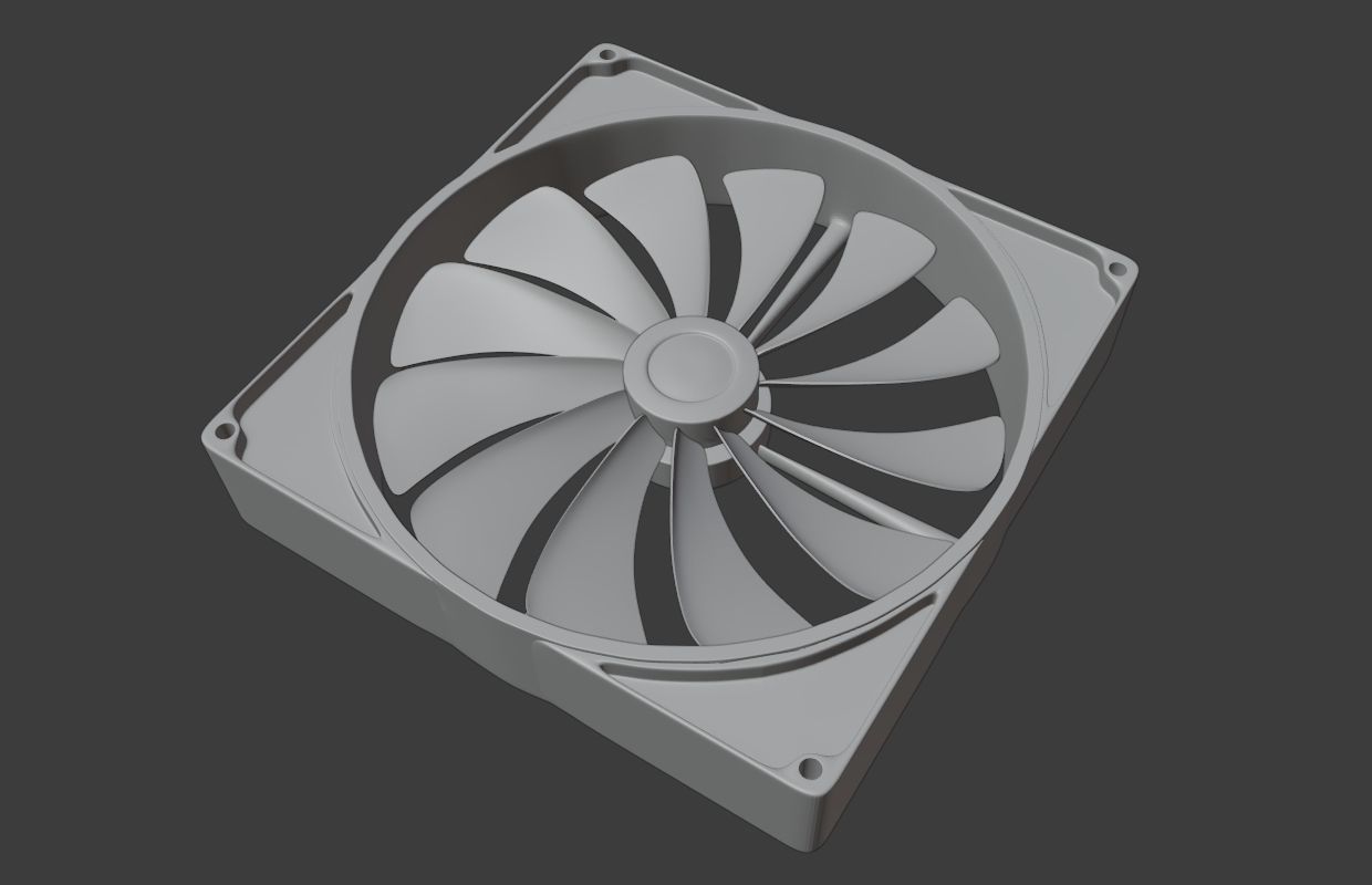 PC Fan 3D model_6