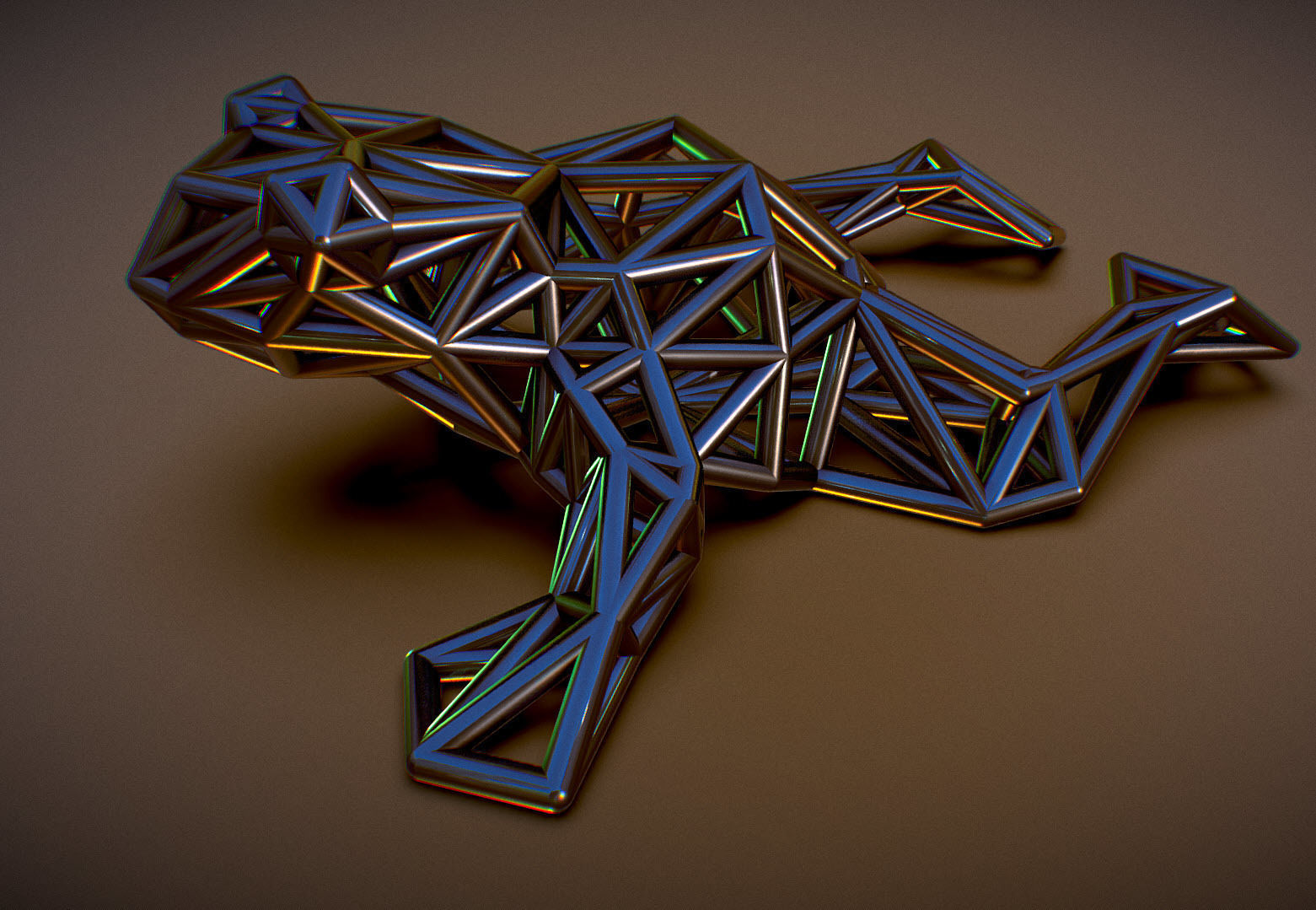 North American Bullfrog 3D print model_24