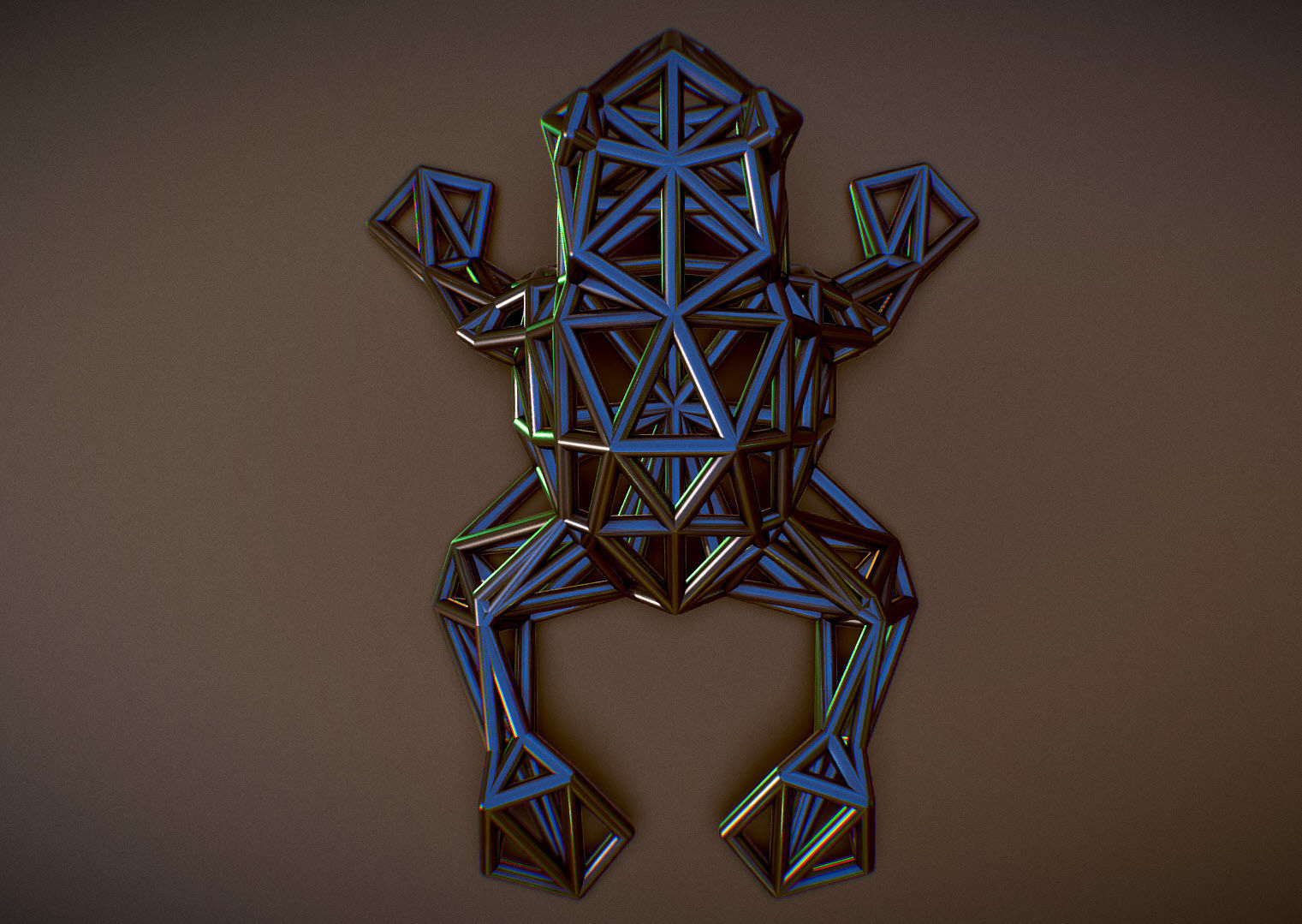 North American Bullfrog 3D print model_3