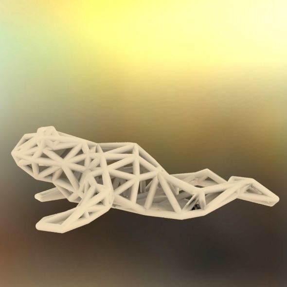 North American Bullfrog 3D print model_65