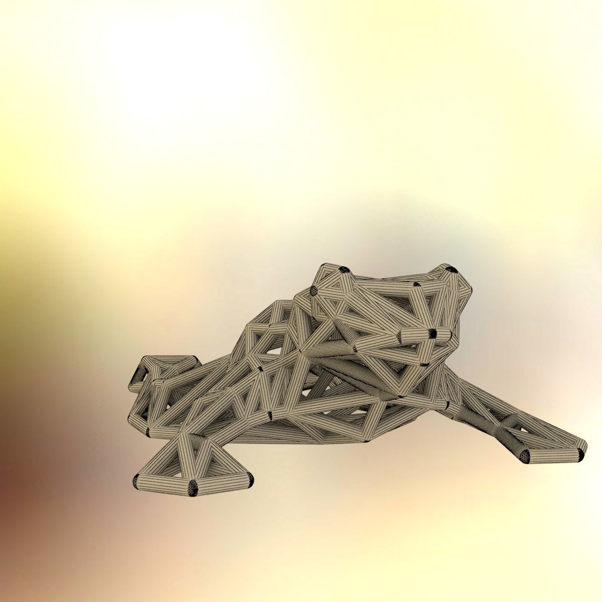 North American Bullfrog 3D print model_17