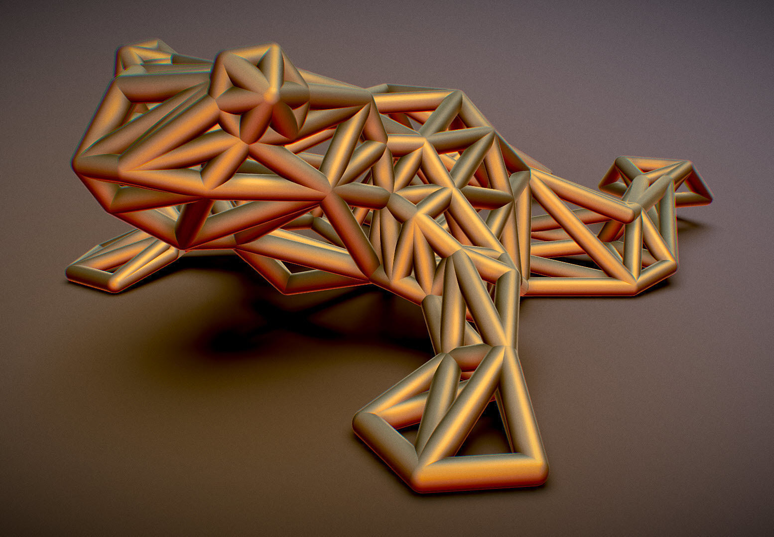 North American Bullfrog 3D print model_10