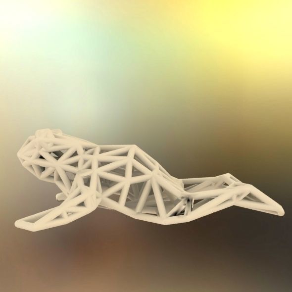 North American Bullfrog 3D print model_64