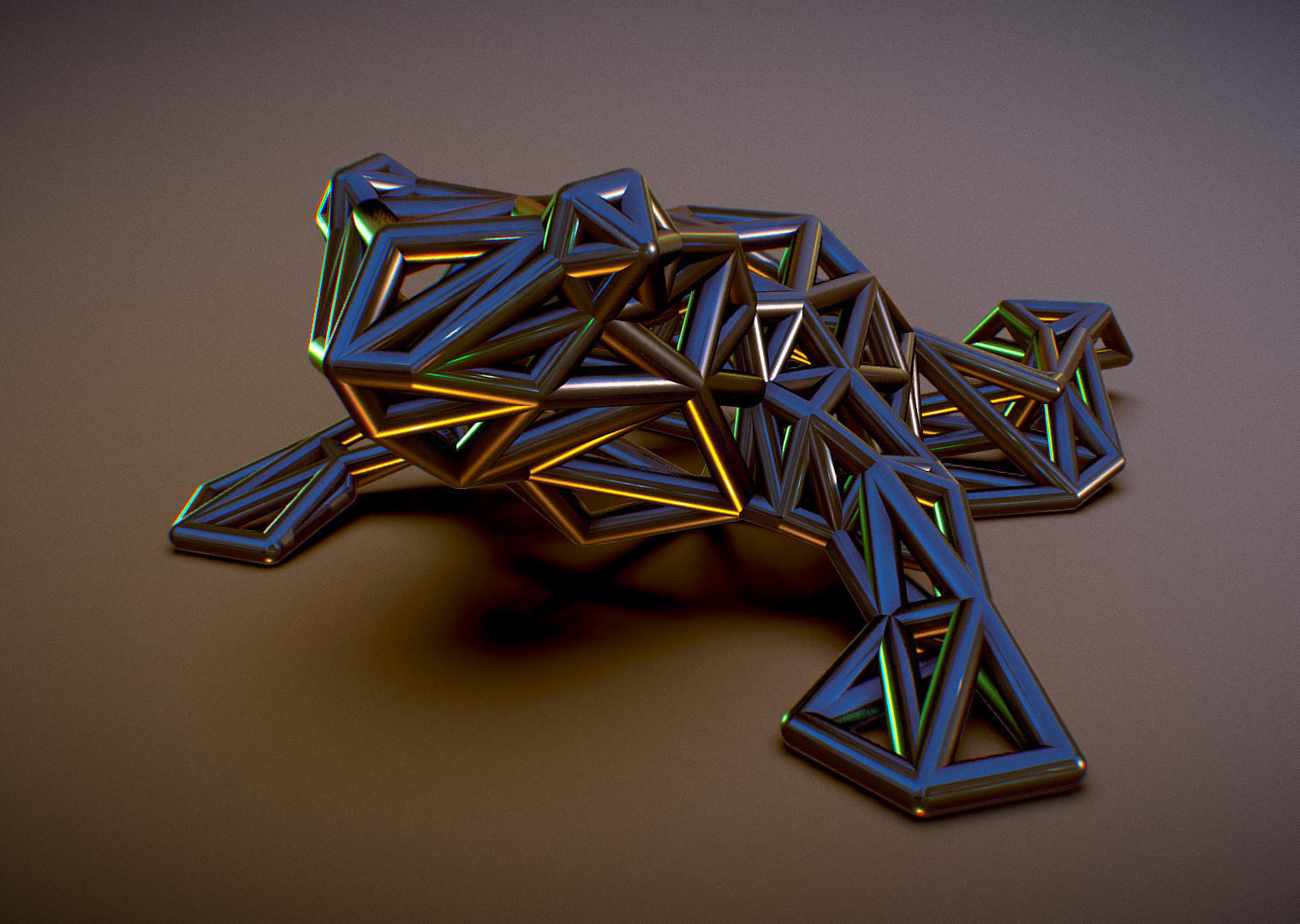 North American Bullfrog 3D print model_2