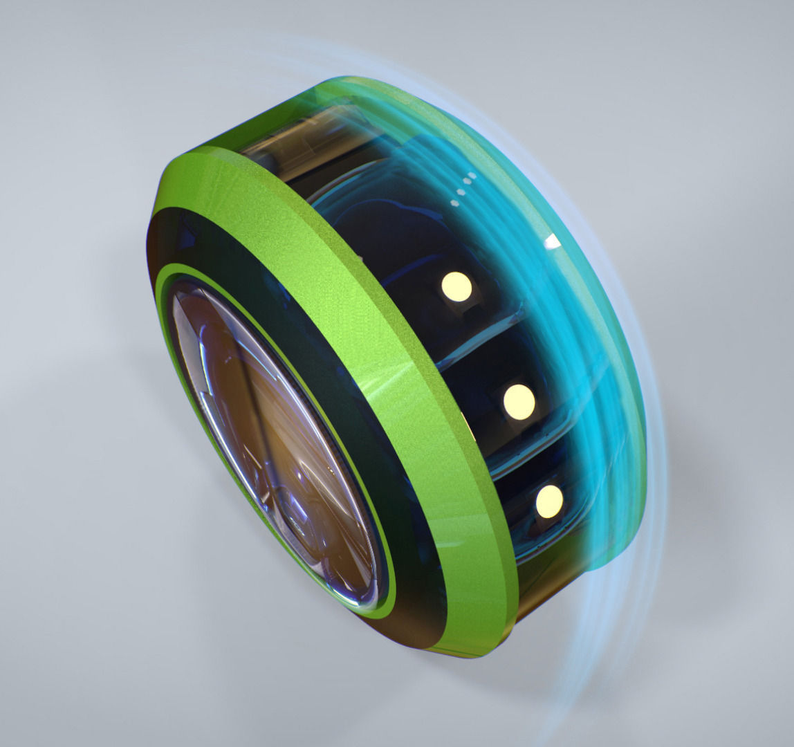 Crics futuristic wheel 3D model_2