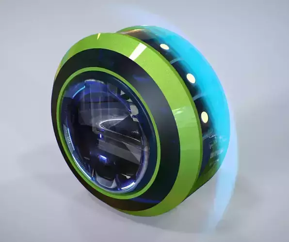 Crics futuristic wheel 3D model