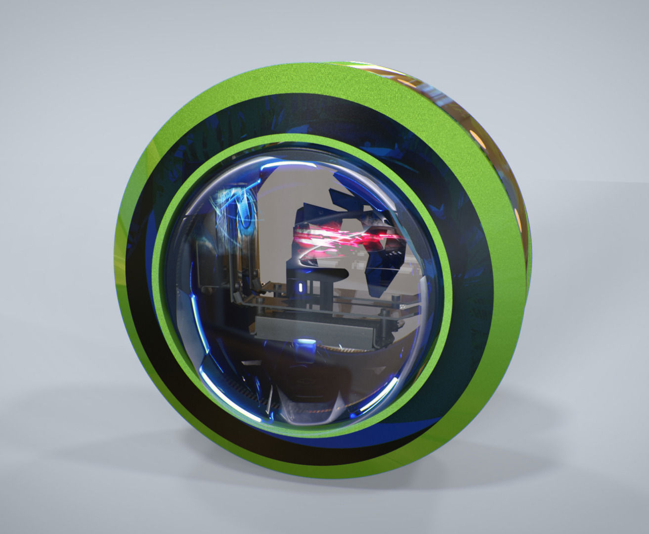 Crics futuristic wheel 3D model_1