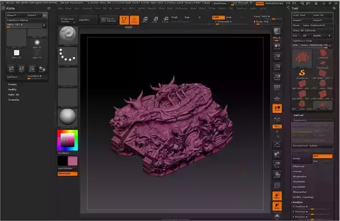 DARK PREACHER battle tank EPIC - AT size