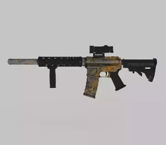 M4 rifle gun machine weapon