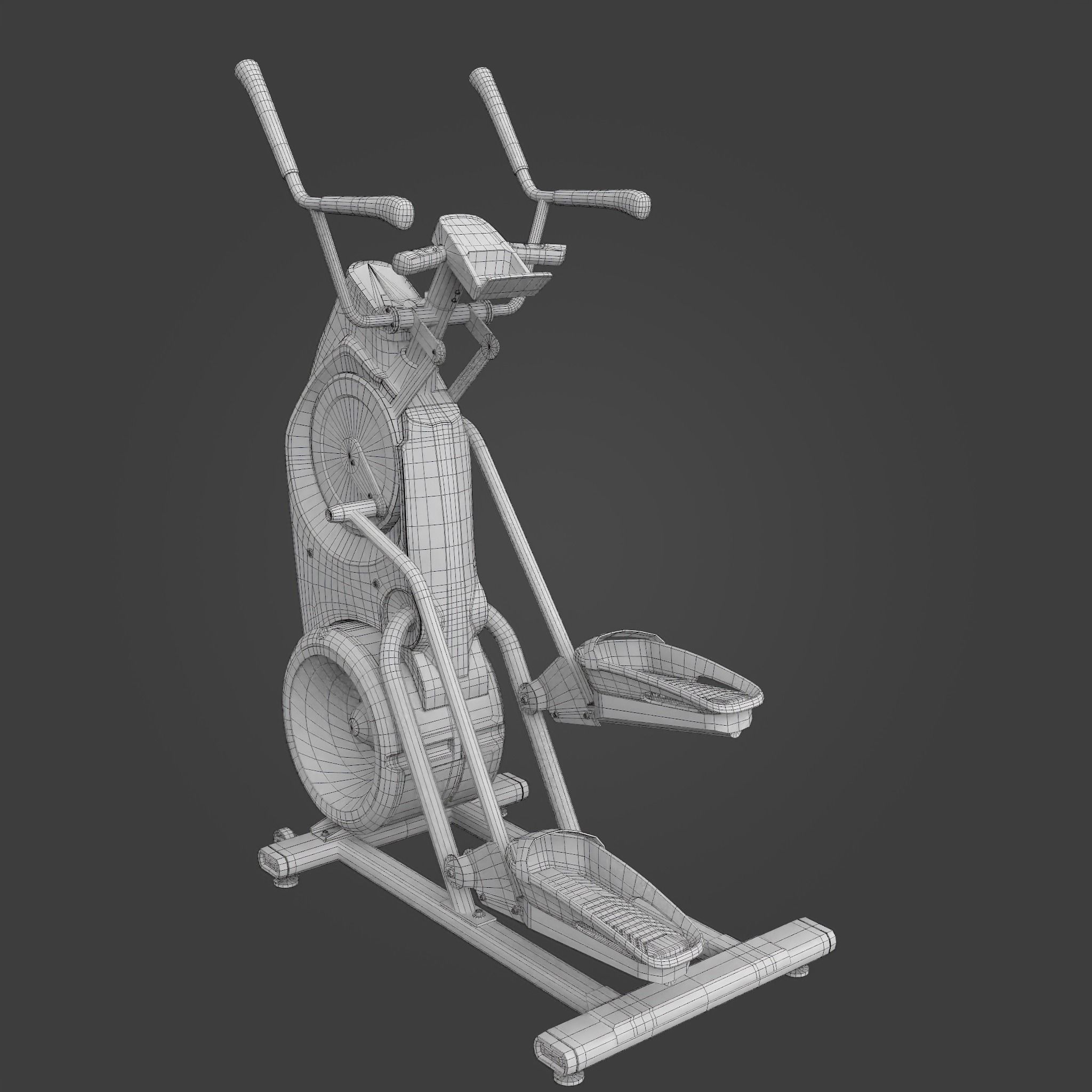 Elliptical trainer-Exercise Equipment-03 Low-poly 3D model_7