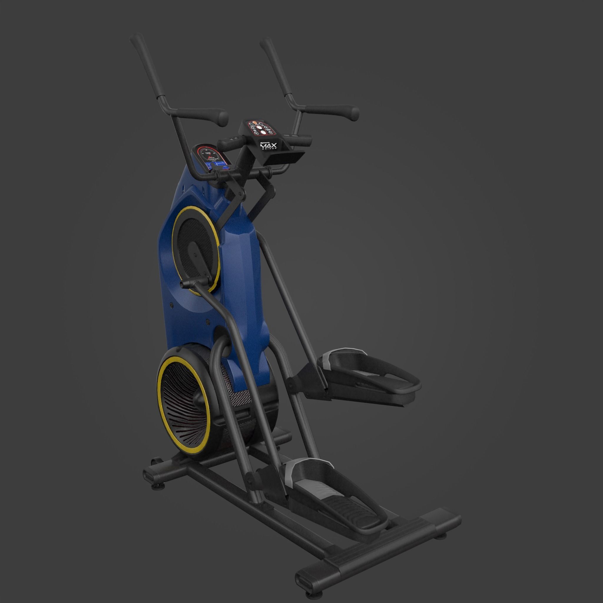 Elliptical trainer-Exercise Equipment-03 Low-poly 3D model_6