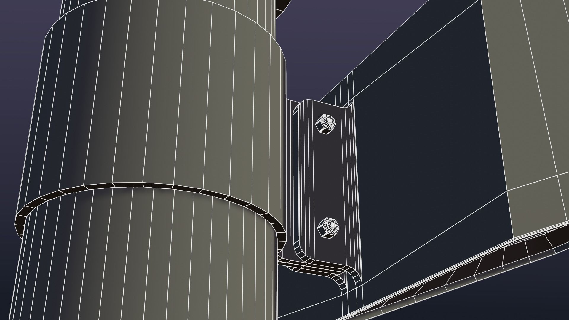 Street urban basketball court Low-poly 3D model_13
