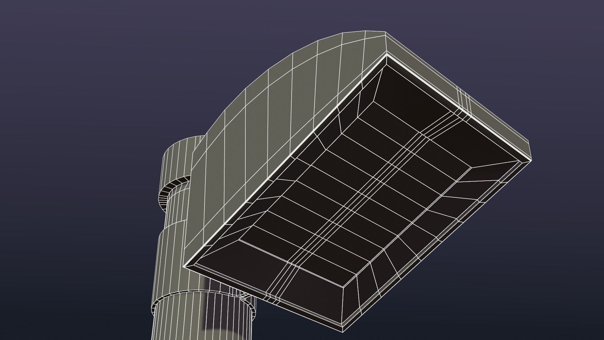 Street urban basketball court Low-poly 3D model_12