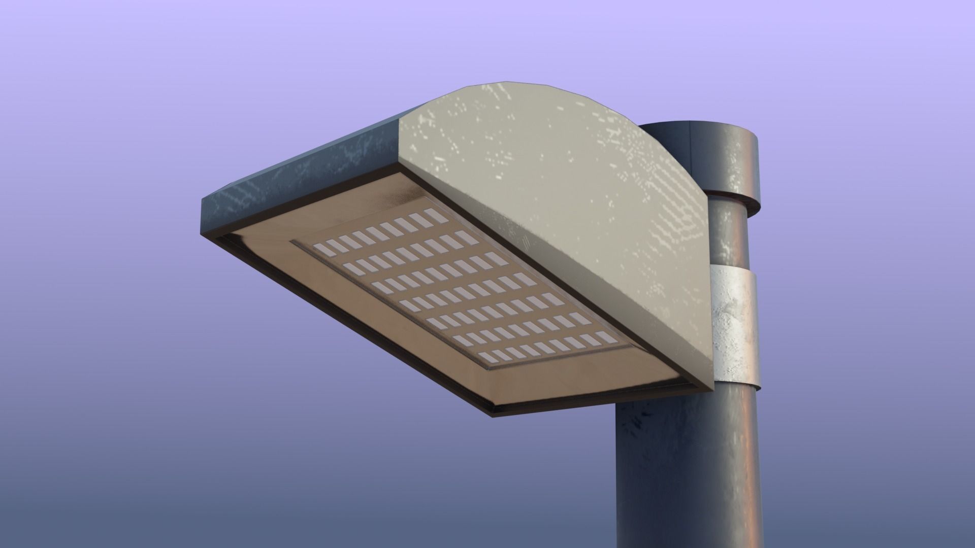 Street urban basketball court Low-poly 3D model_4