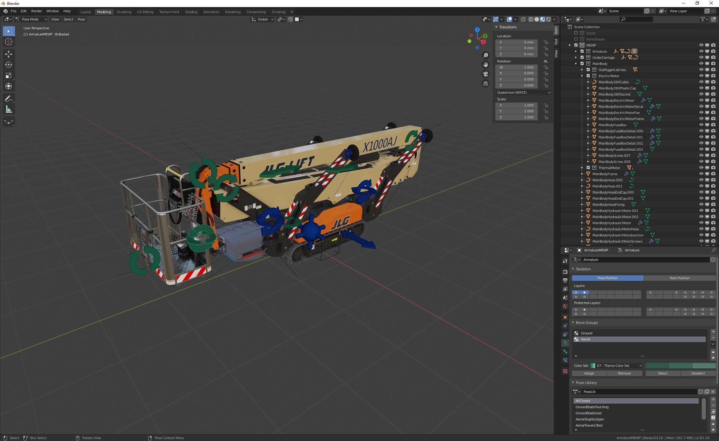 Aerial Work Platform JLG X1000AJ 3D model_26