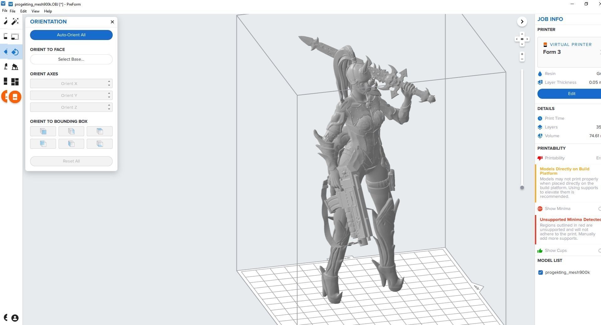 Model female figure 3D print model_4