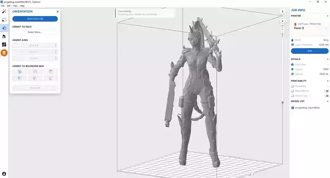 Model female figure