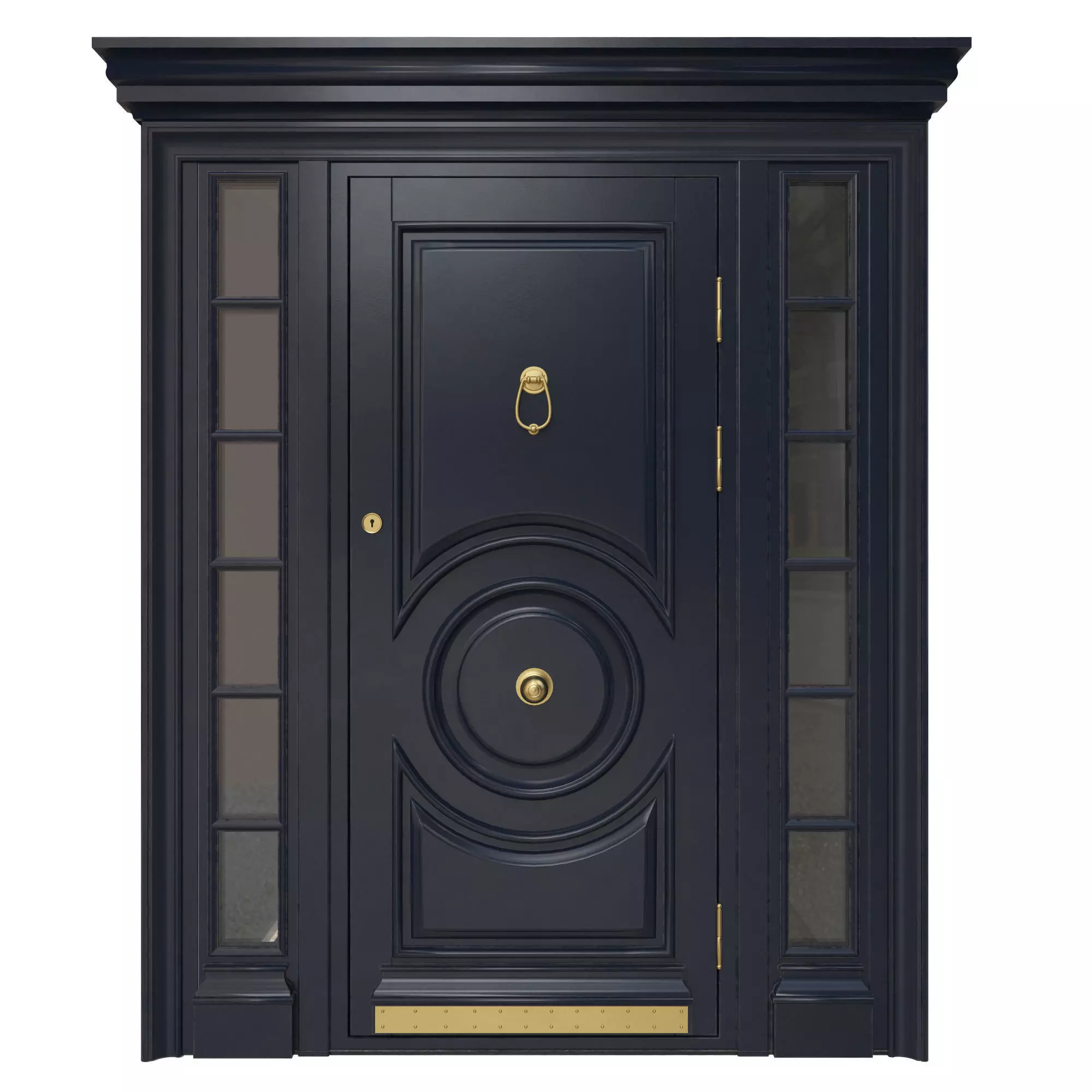 Entrance classic door 16 3D model_0