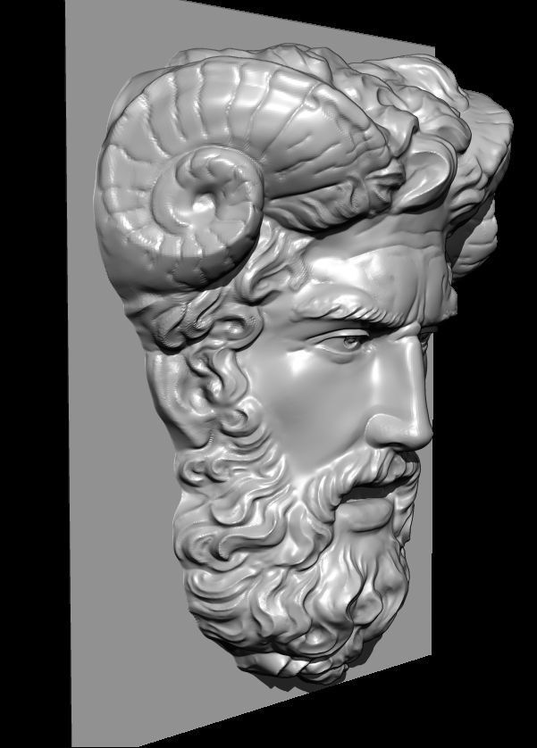 maschera romana 3D print model_3