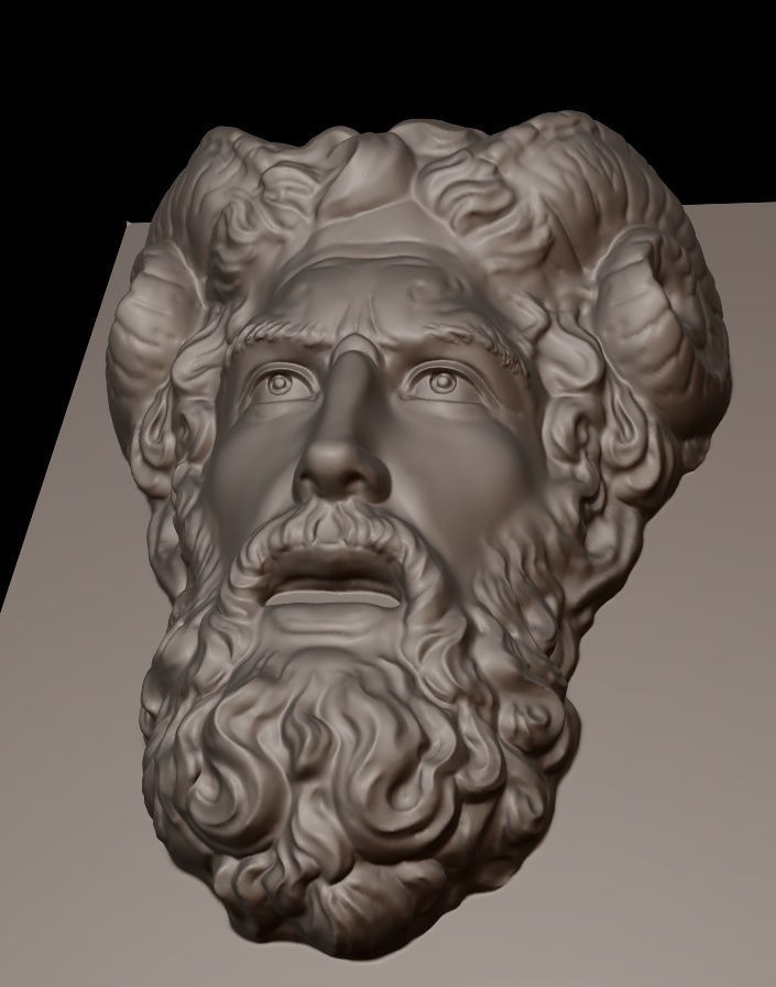 maschera romana 3D print model_13