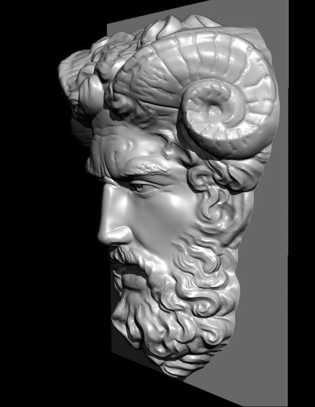 maschera romana 3D print model_7