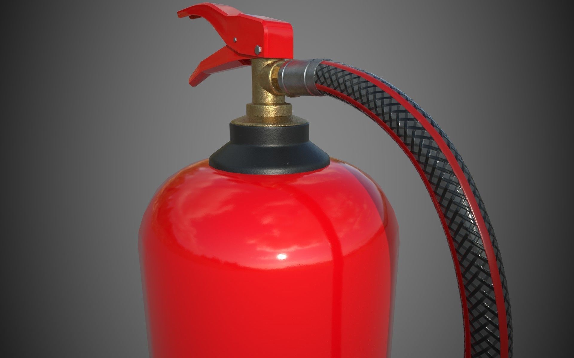 Fire Extinguisher Low-Poly Game Ready 3D Model Low-poly 3D model_16